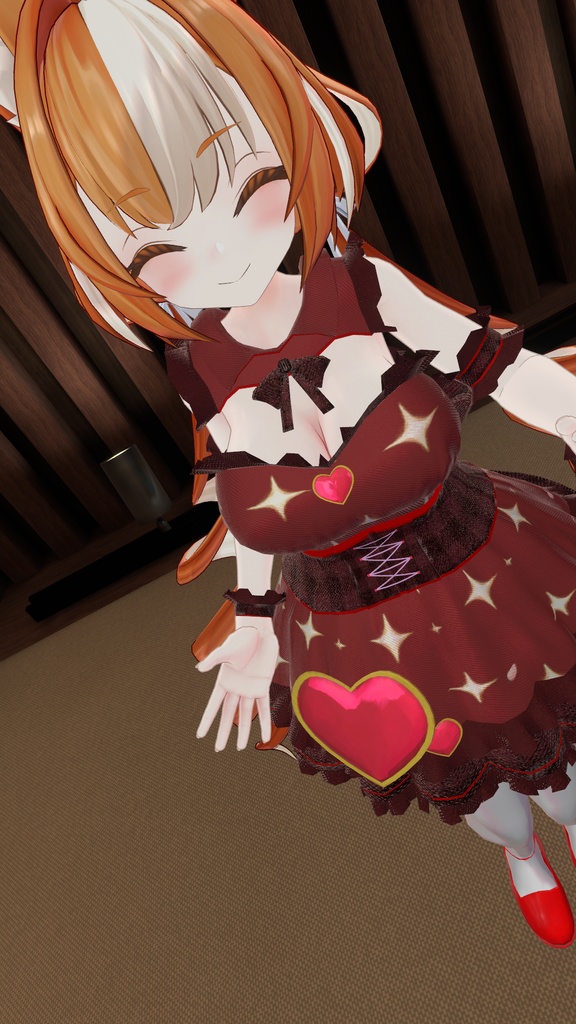 ミルティナ・伊奈波かや・御咲ライネ対応 「Valentine Heart Dress」