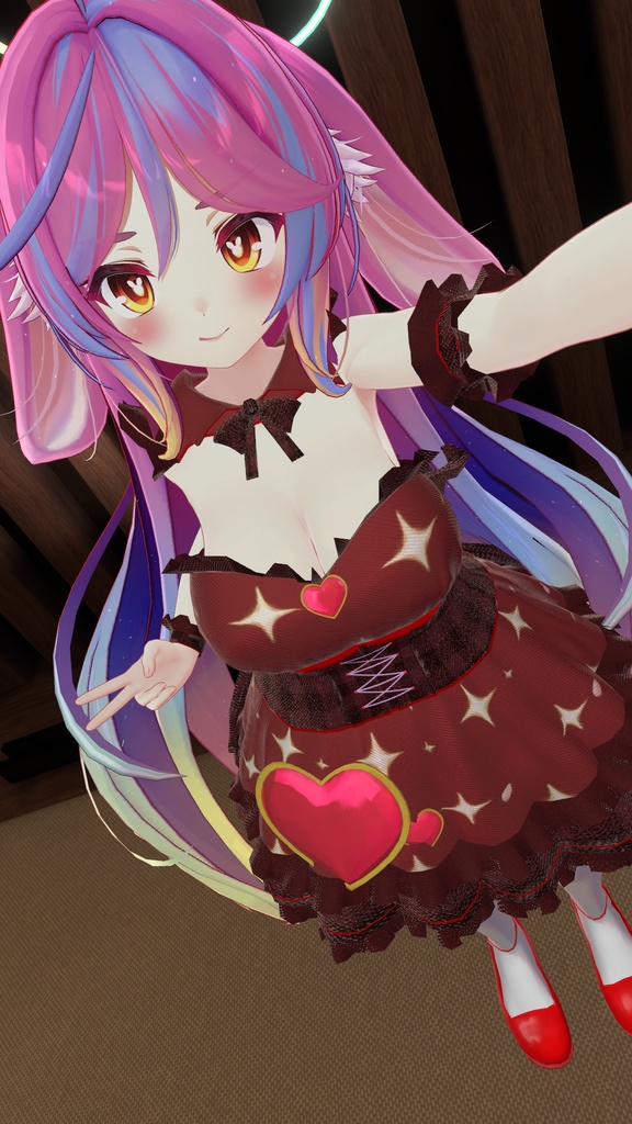 ミルティナ・伊奈波かや・御咲ライネ対応 「Valentine Heart Dress」