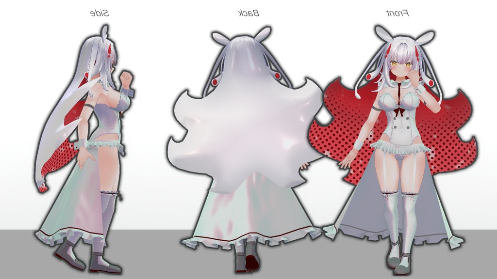 【無料】ティコ・ポプリ用衣装 「White Sugar Maid」