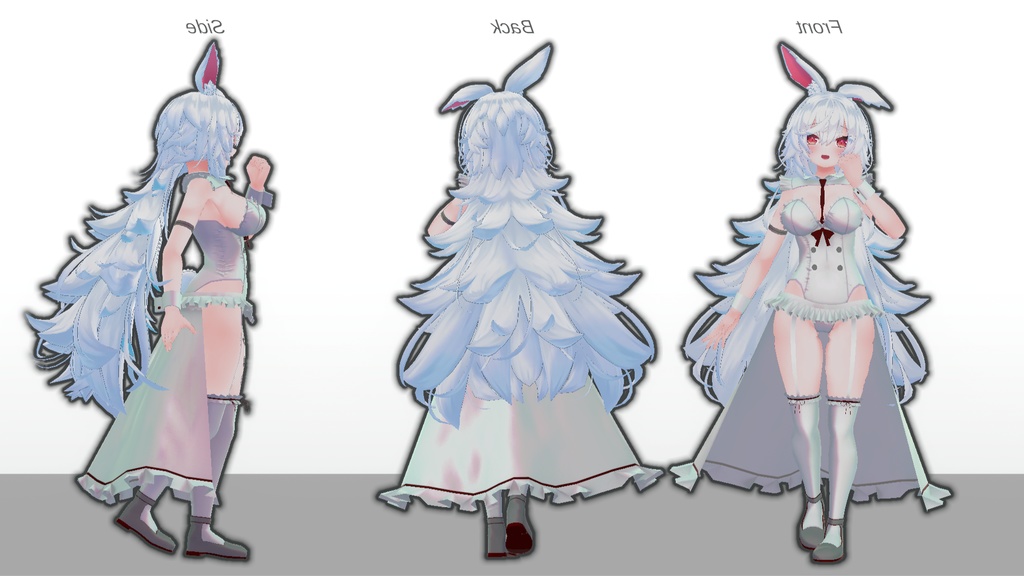 【無料】ティコ・ポプリ用衣装 「White Sugar Maid」