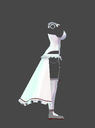 【無料】ティコ・ポプリ用衣装 「White Sugar Maid」