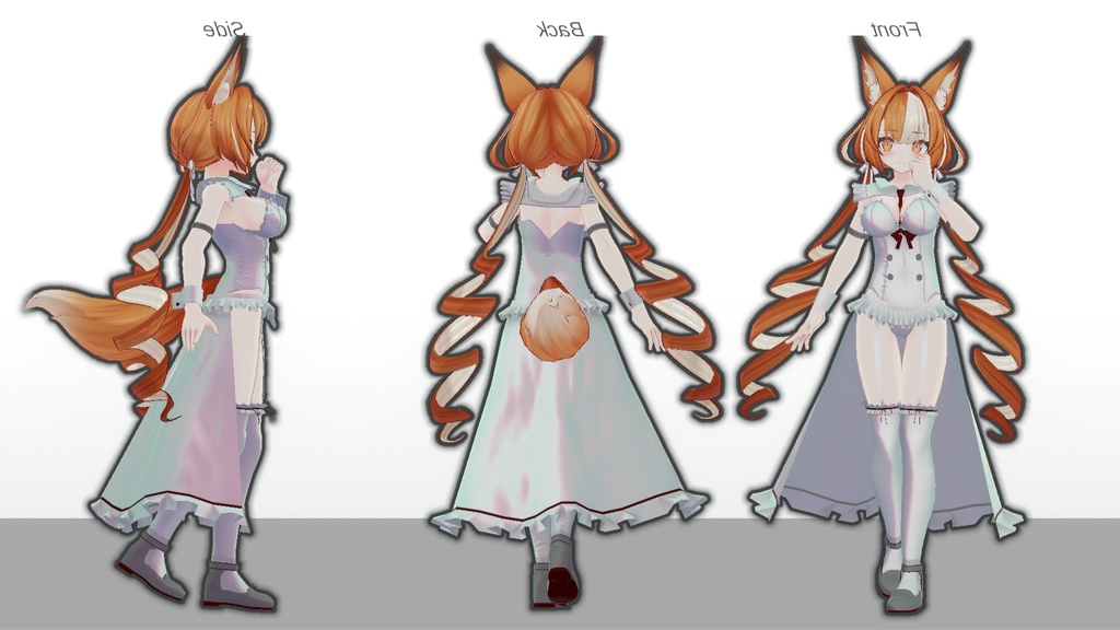 ミルティナ・伊奈波かや・御咲ライネ対応 「White Sugar Maid」