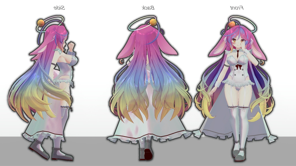 ミルティナ・伊奈波かや・御咲ライネ対応 「White Sugar Maid」