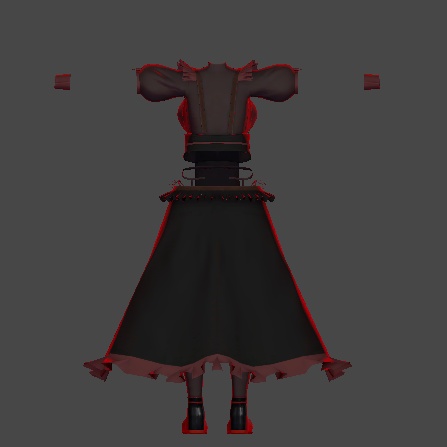 【無料】ティコ・ポプリ用衣装 「Velvet Eclipse」