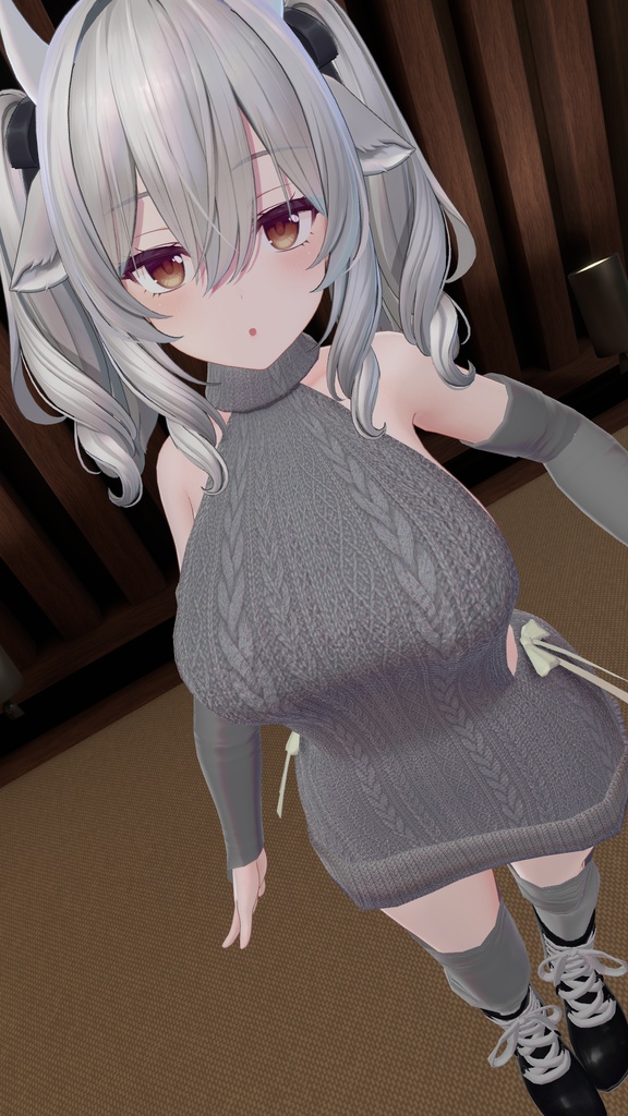 ミルティナ・伊奈波かや・御咲ライネ対応　「Off Shoulder Sweater」