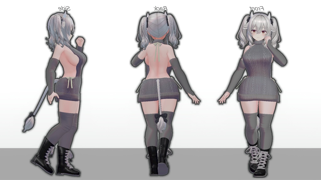 ミルティナ・伊奈波かや・御咲ライネ対応 「Off Shoulder Sweater」