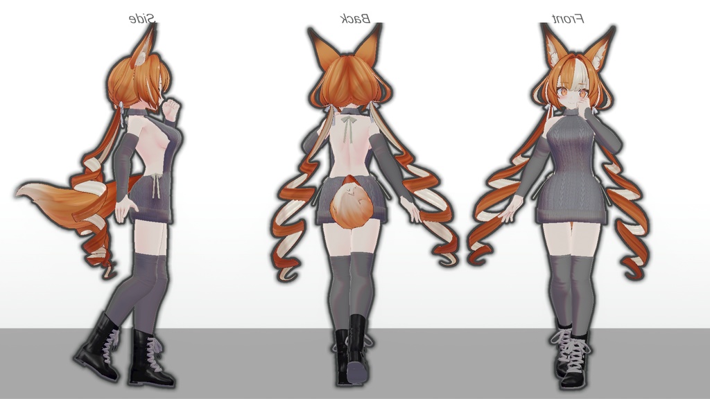 ミルティナ・伊奈波かや・御咲ライネ対応 「Off Shoulder Sweater」