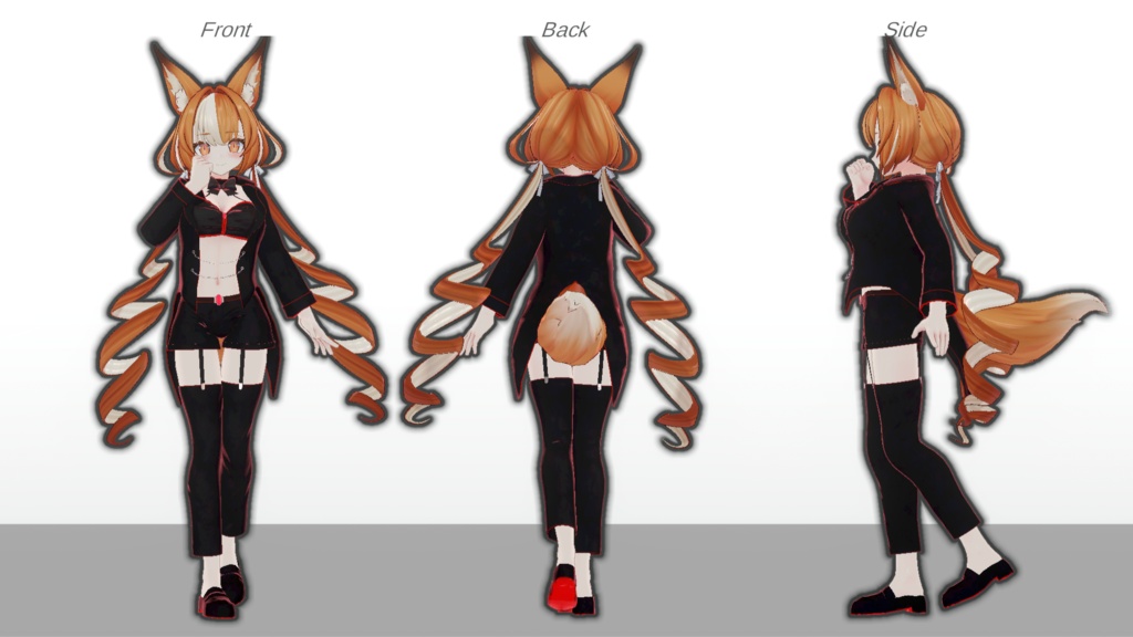 ミルティナ・伊奈波かや・御咲ライネ対応 「Crimson Tux」