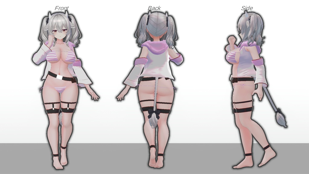 ミルティナ・伊奈波かや・御咲ライネ対応 眼帯ビキニ