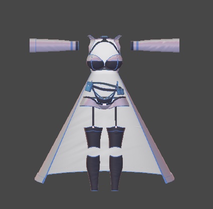 【無料】ティコ・ポプリ用衣装 「White Observer」