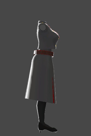 【無料】ティコ・ポプリ用衣装 「ミリタリー学園制服」
