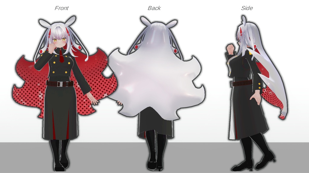 【無料】ティコ・ポプリ用衣装 「ミリタリー学園制服」