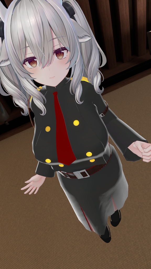 ミルティナ・伊奈波かや・御咲ライネ対応　「ミリタリー学園制服」