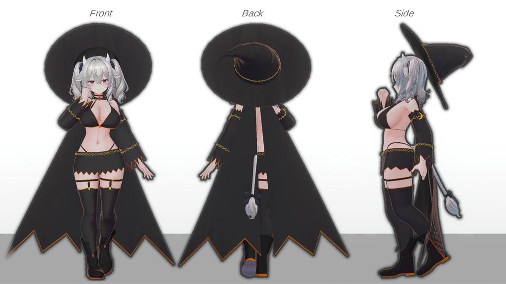 ミルティナ・伊奈波かや・御咲ライネ対応 「Moonlit Witch」