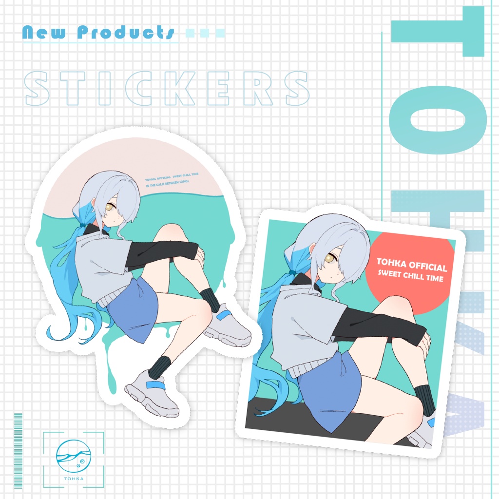 透夏 スマホステッカー