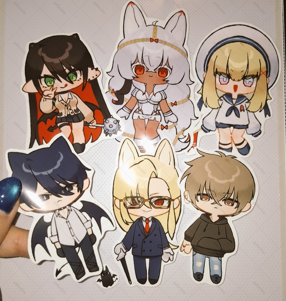 オリジナルキャラクターステッカー6体セット