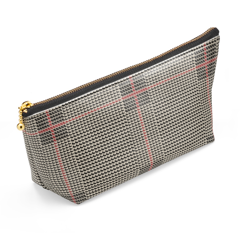 グレンチェックポーチ