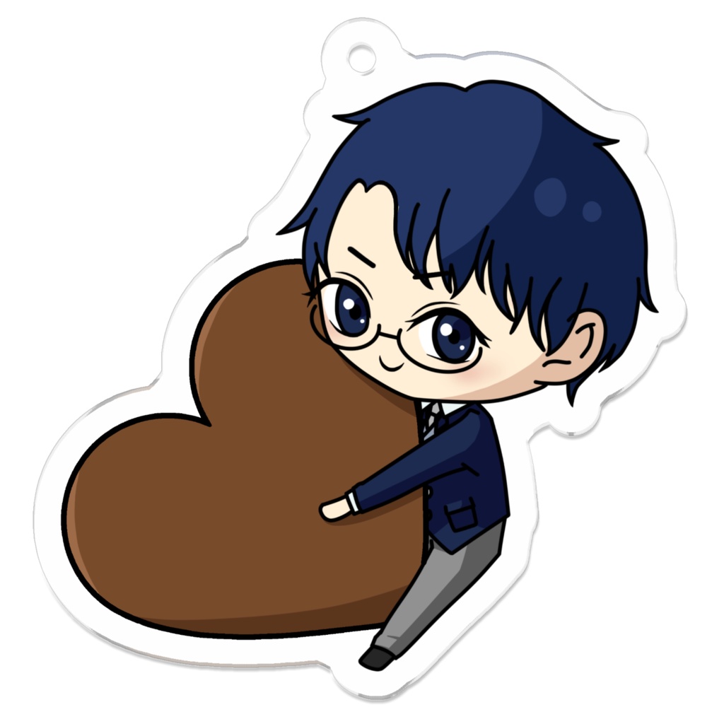 アクリルキーホルダー typeA ブラウン