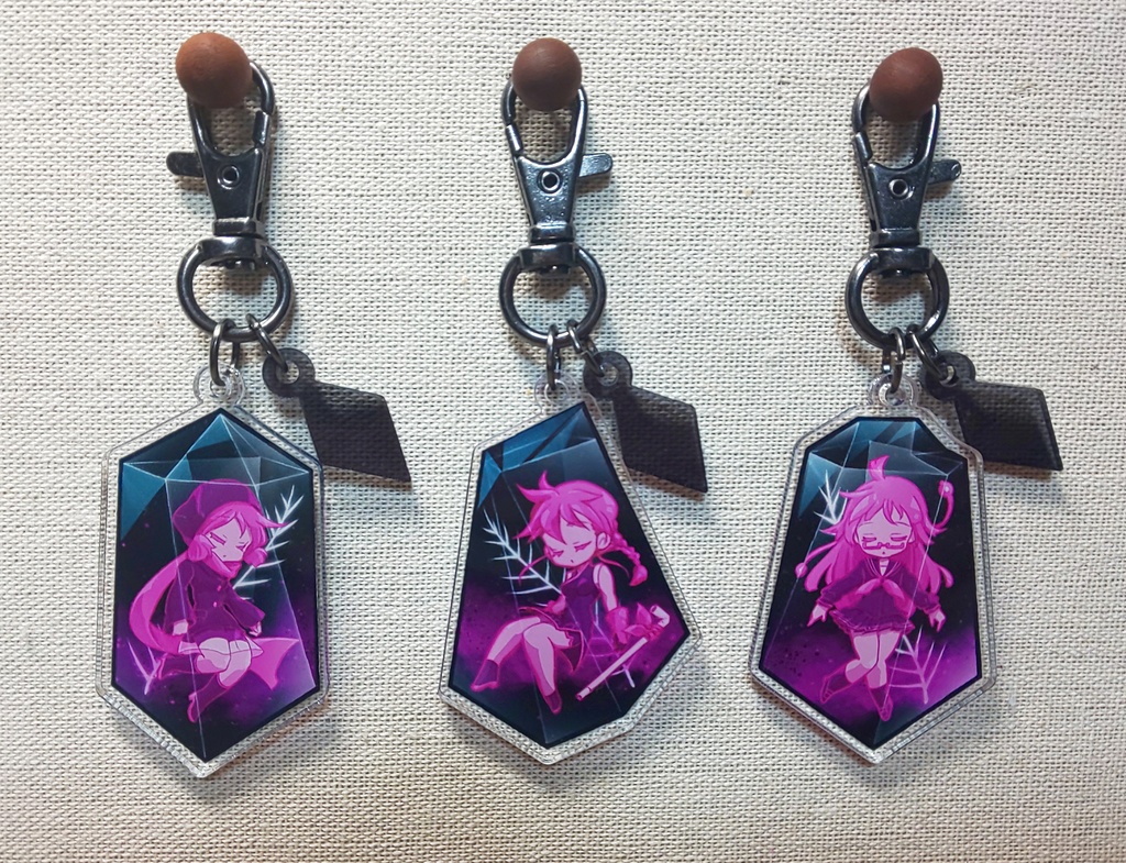【結晶裏姉妹】ケムリクサアクリルキーホルダー