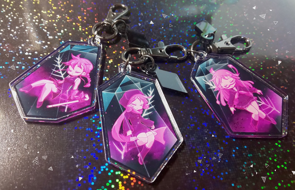 【結晶裏姉妹】ケムリクサアクリルキーホルダー