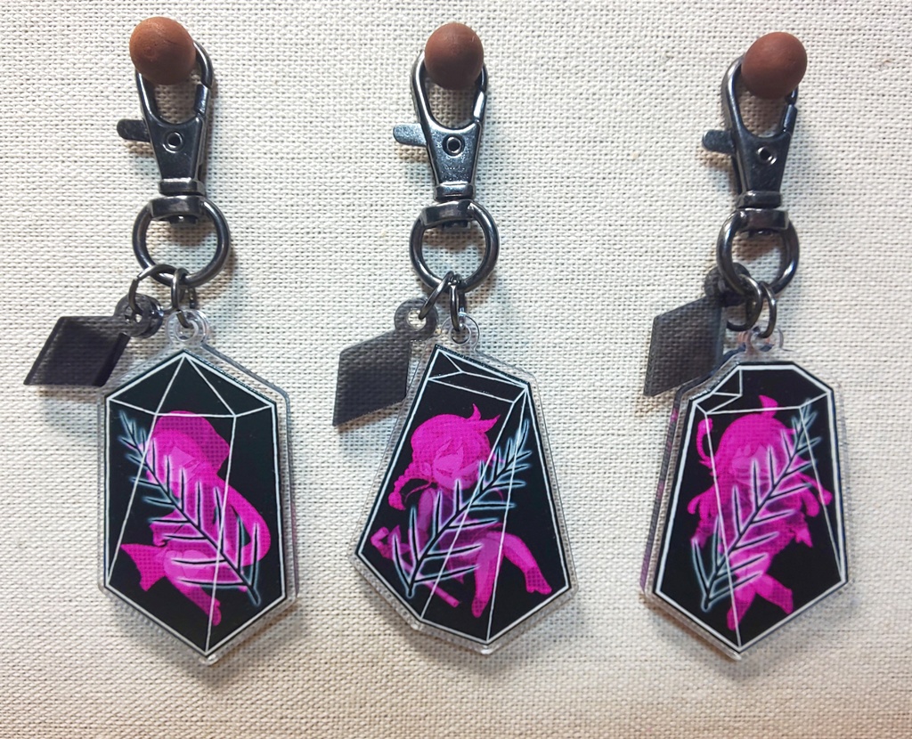 【結晶裏姉妹】ケムリクサアクリルキーホルダー