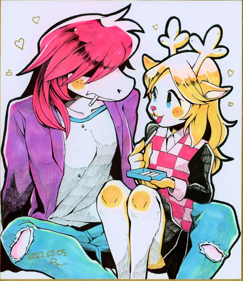 直筆中色紙　スジノエ