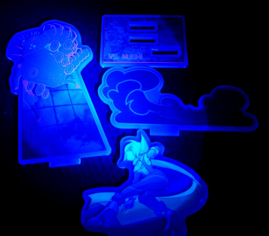 ヌシ戦リバーシブルアクリルジオラマ