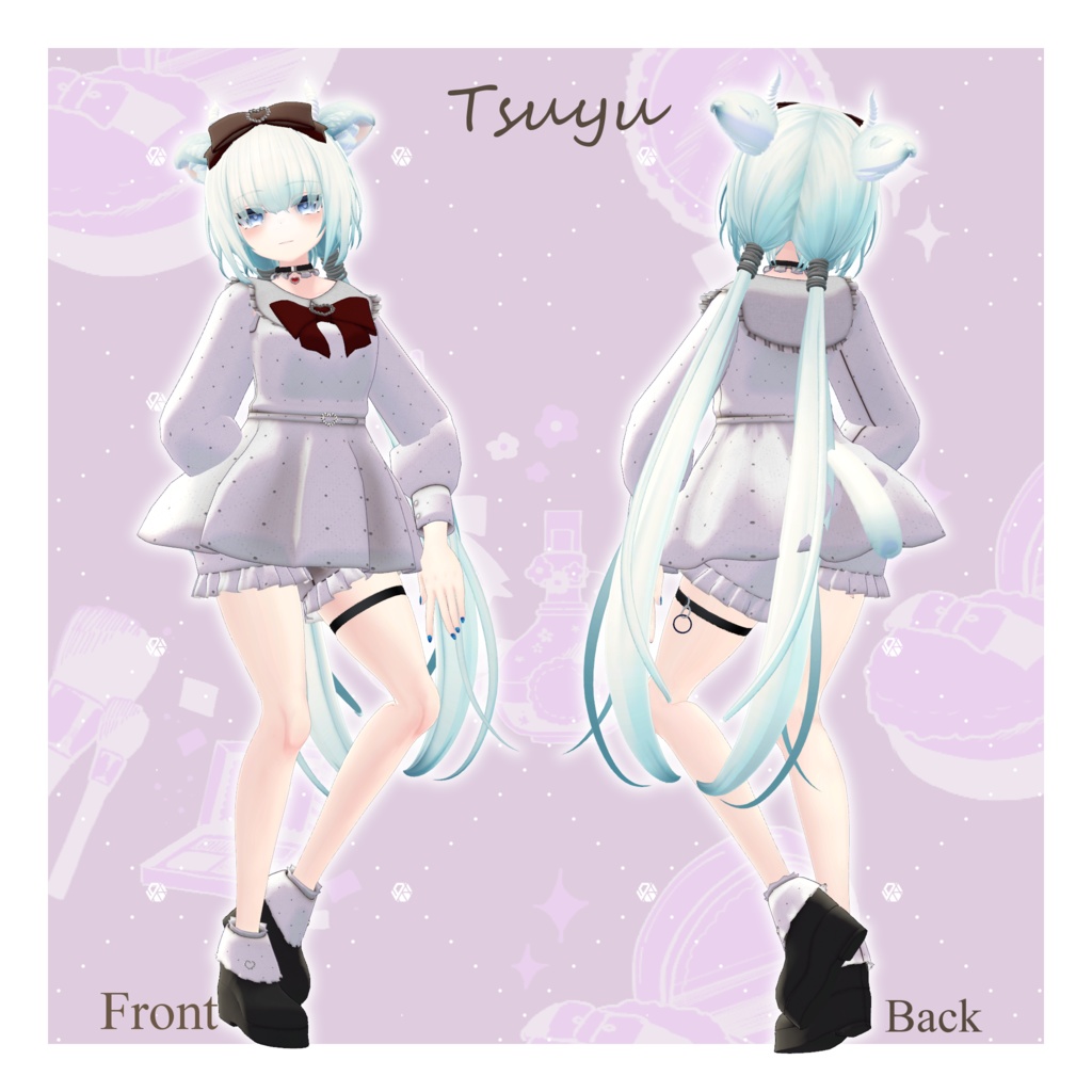 【6アバター対応】lovely-dovely【VRChat想定】