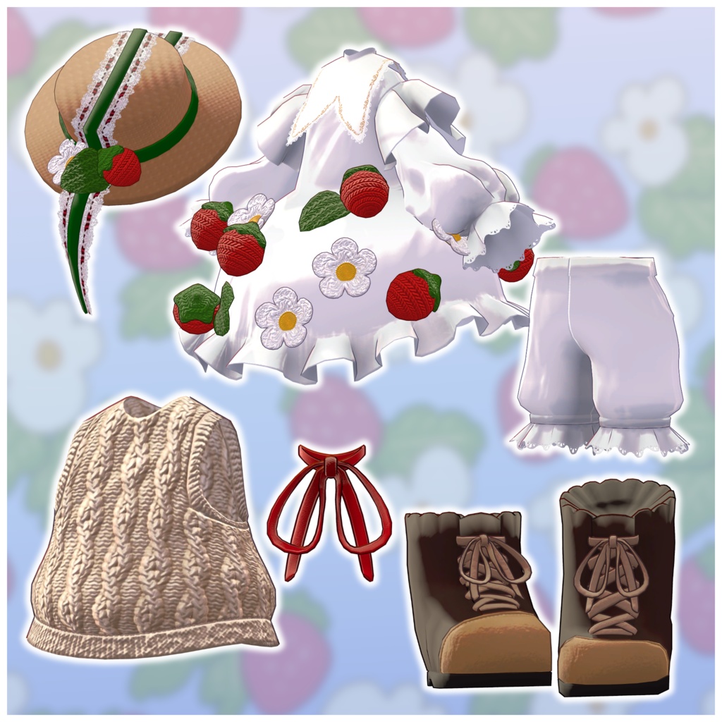 【ギミック付き】Fragaria×ananassa【まめひなた・うささき】