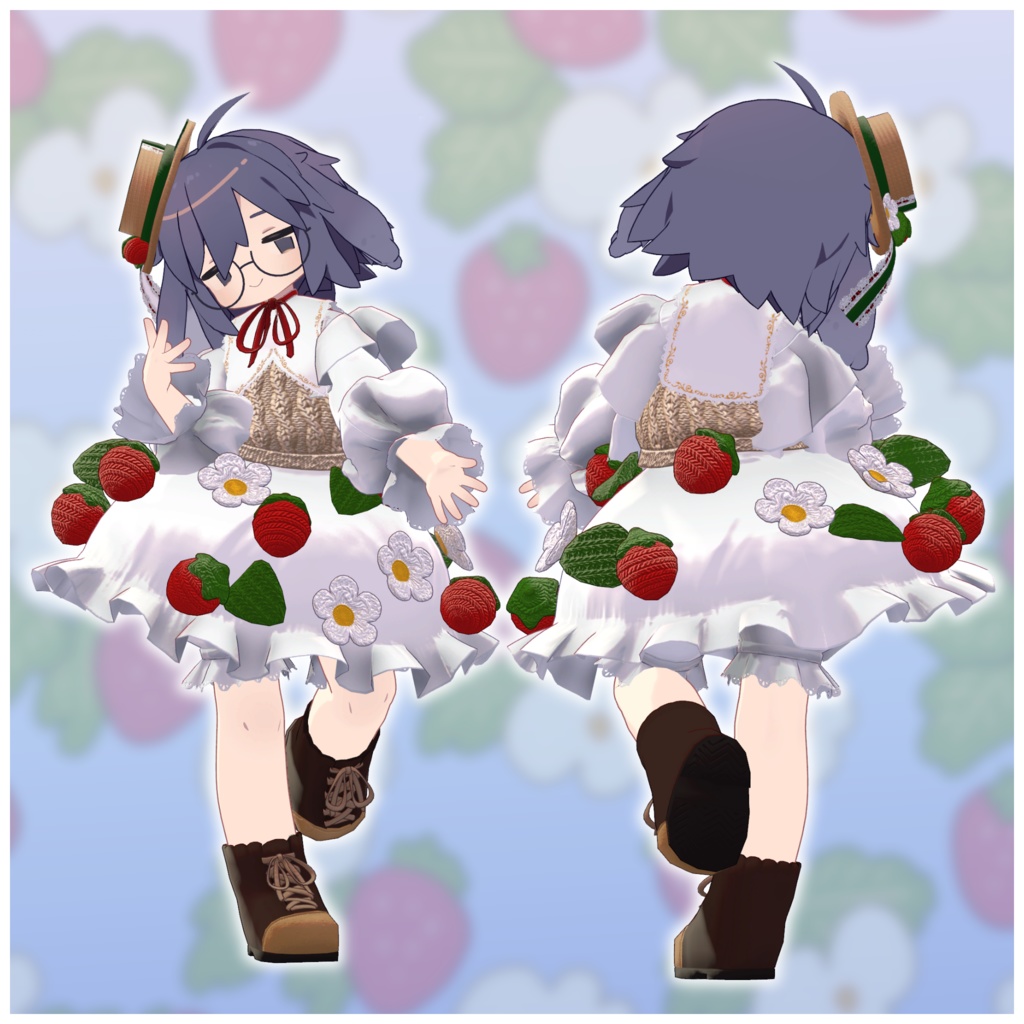 【ギミック付き】Fragaria×ananassa【まめひなた・うささき】