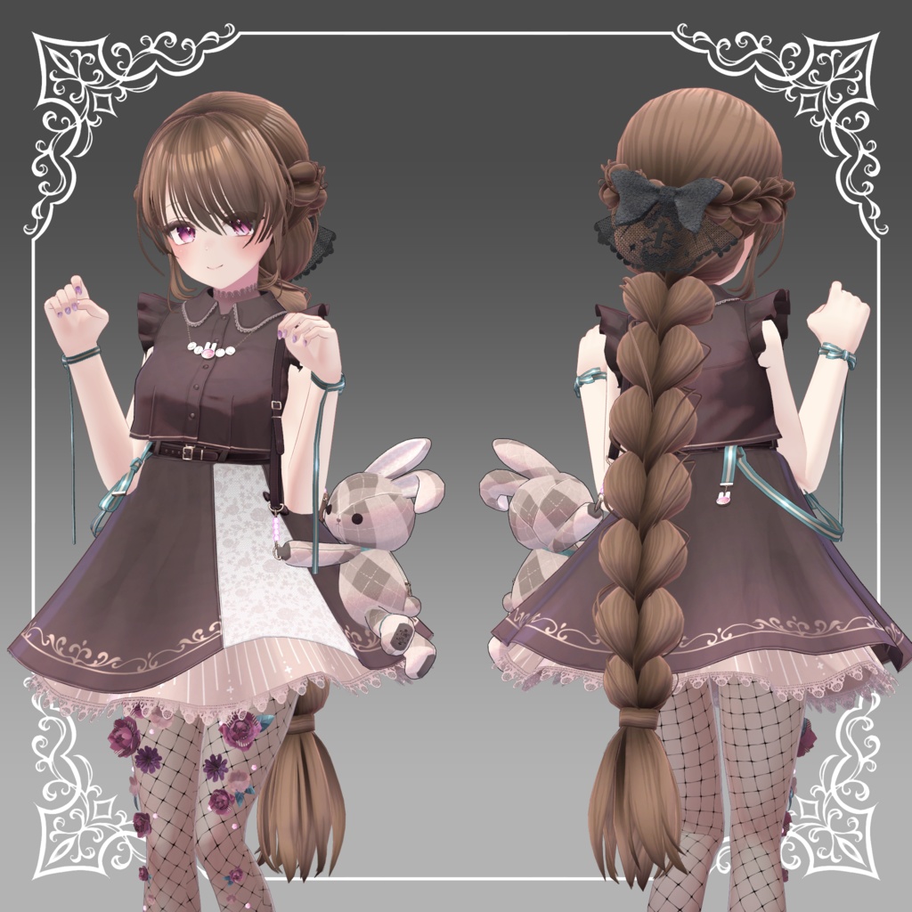 【8アバター対応】I See You Hair【VRChat想定】