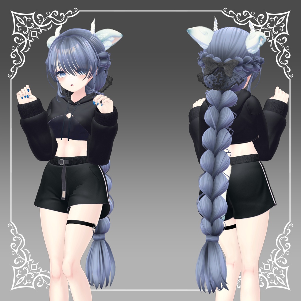 【8アバター対応】I See You Hair【VRChat想定】