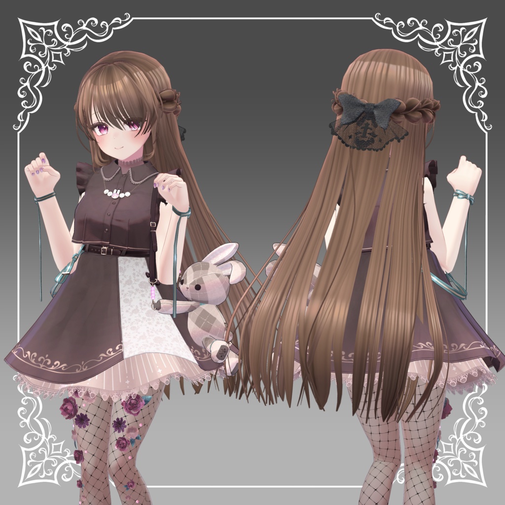 【8アバター対応】I See You Hair【VRChat想定】