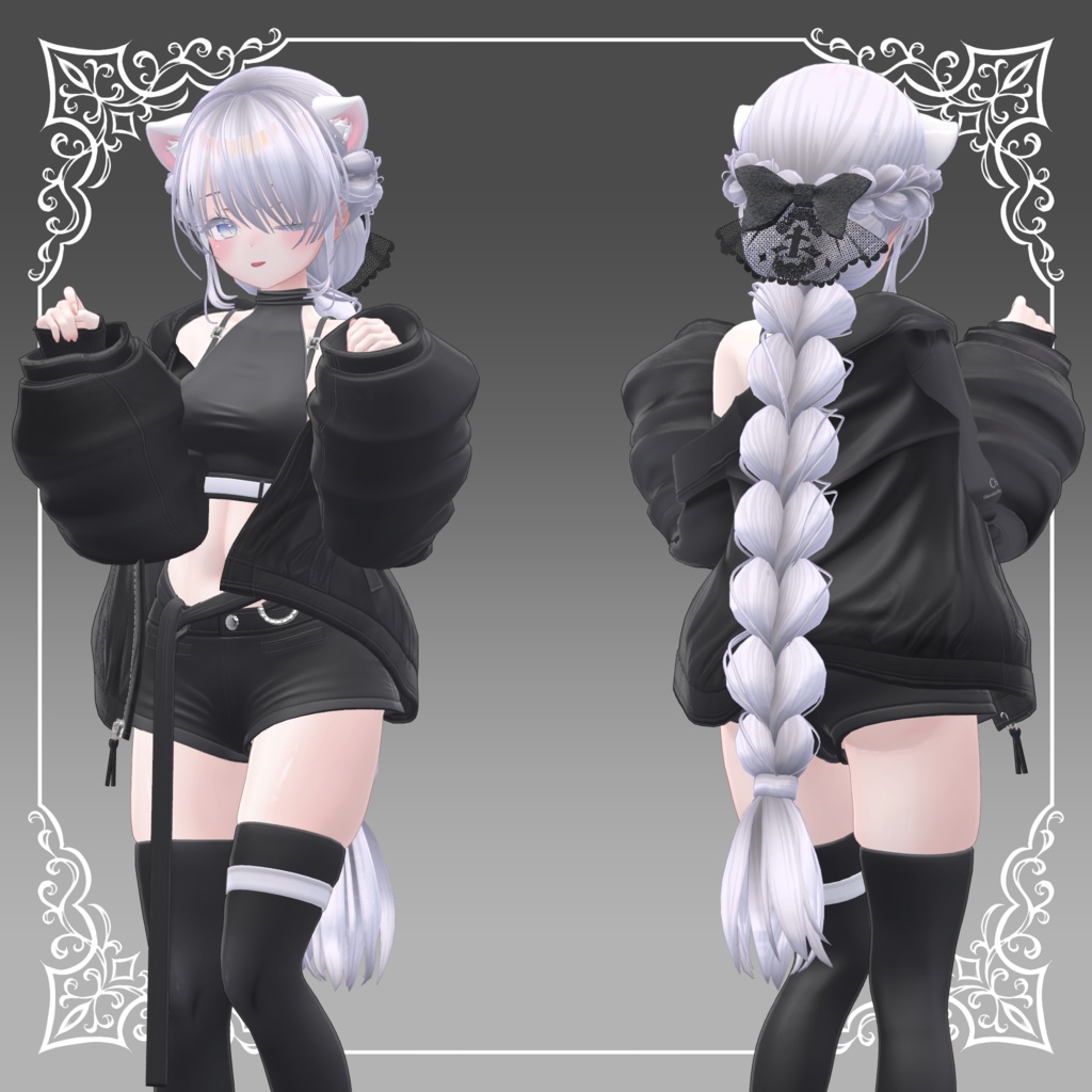 【8アバター対応】I See You Hair【VRChat想定】