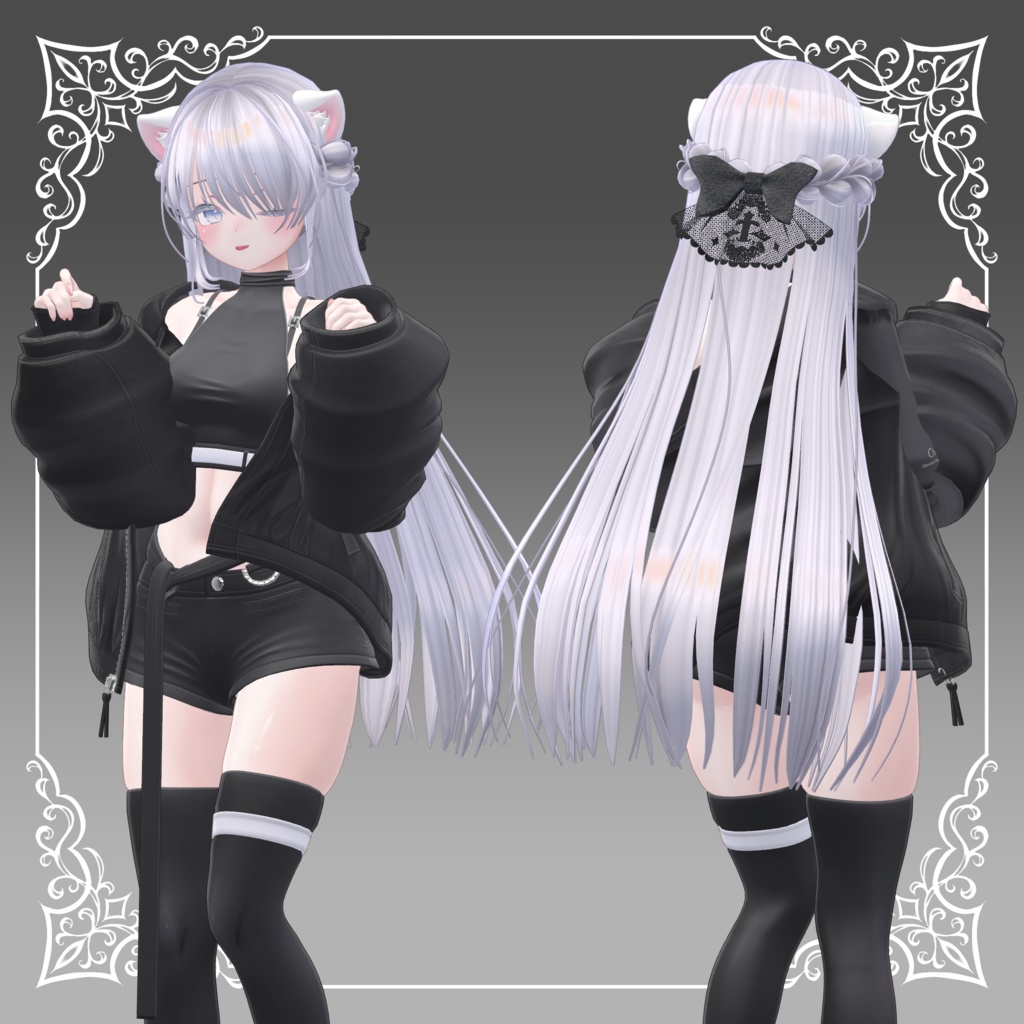 【8アバター対応】I See You Hair【VRChat想定】