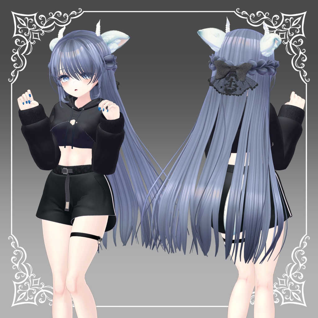 【8アバター対応】I See You Hair【VRChat想定】