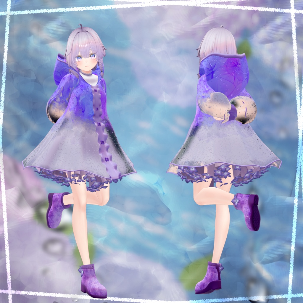 【VRC想定】あじさいびより【4アバター対応】