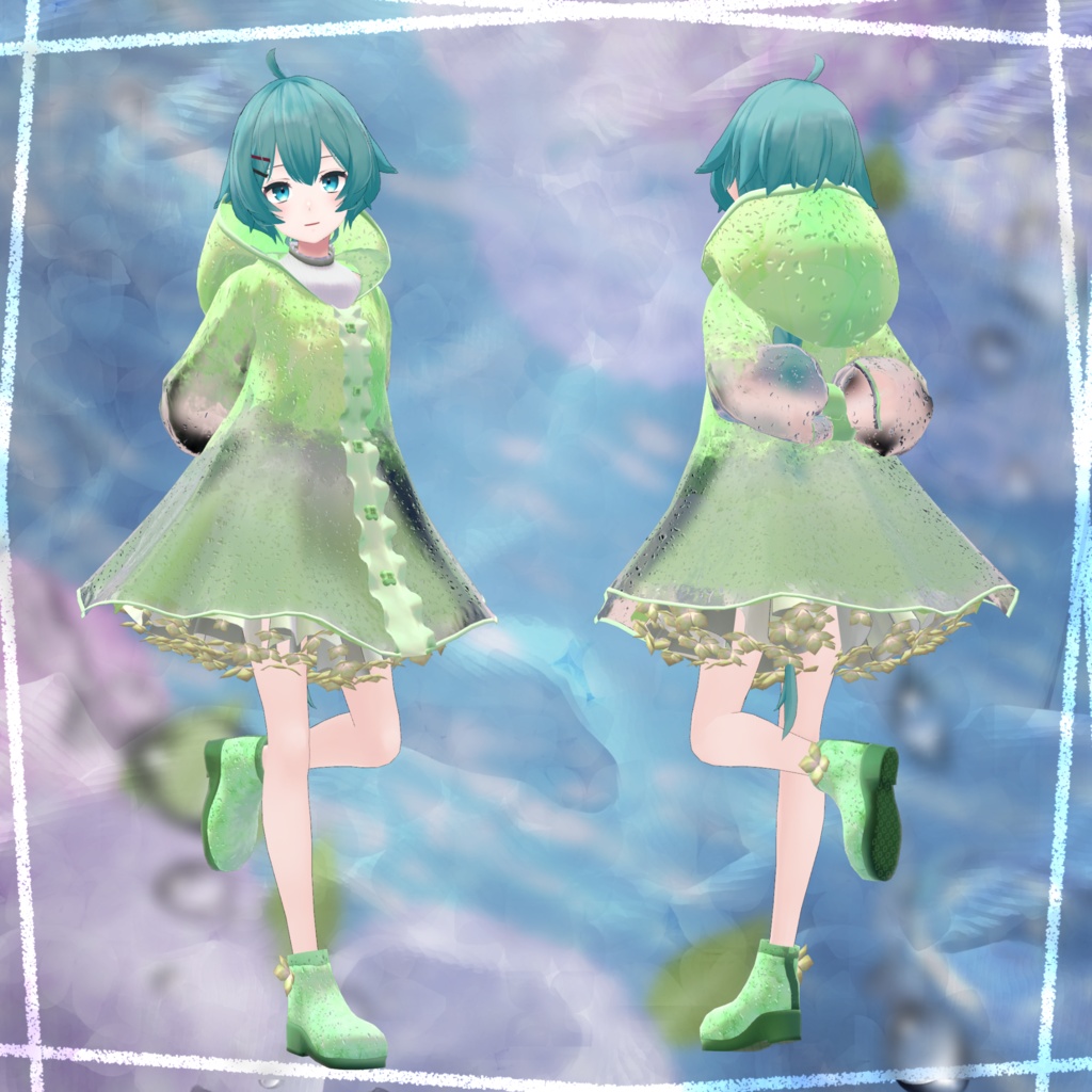 【VRC想定】あじさいびより【4アバター対応】