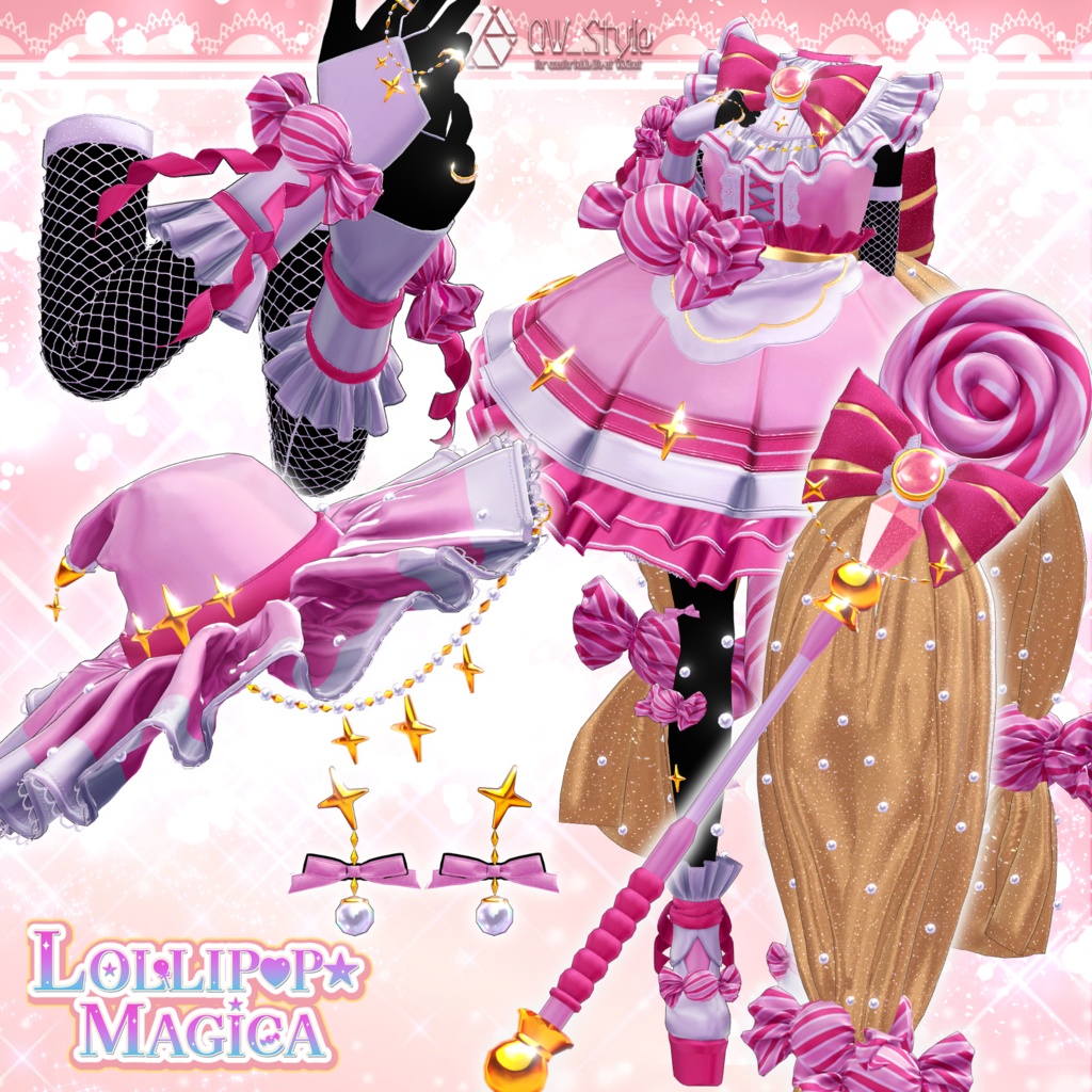 【🍬11アバター対応🍭】LOLLIP♡P☆MAGICA【VRC想定】