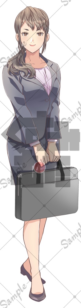 立ち絵素材_モブスーツ男女