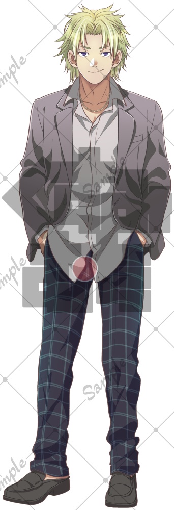 立ち絵素材_モブ学生男女