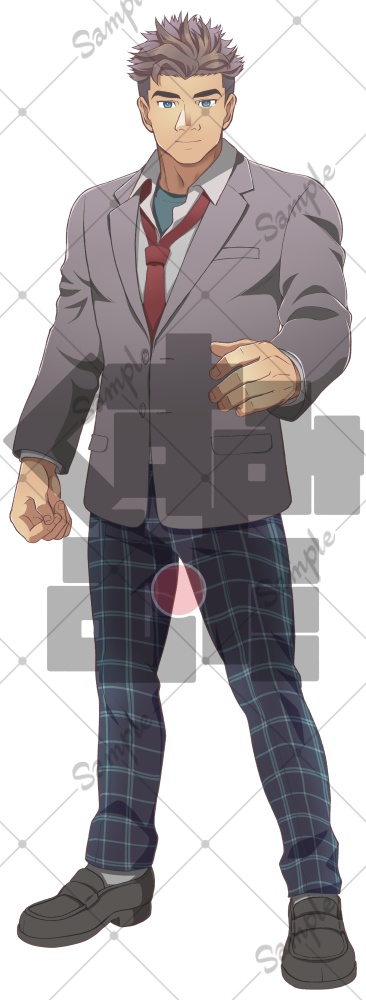 立ち絵素材_モブ学生男女2