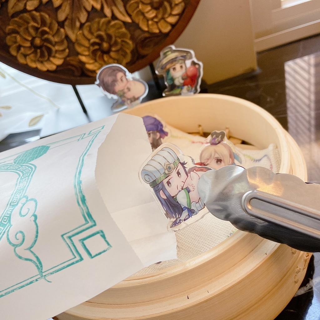 【真三國無双】肉包軍師壓克力別針