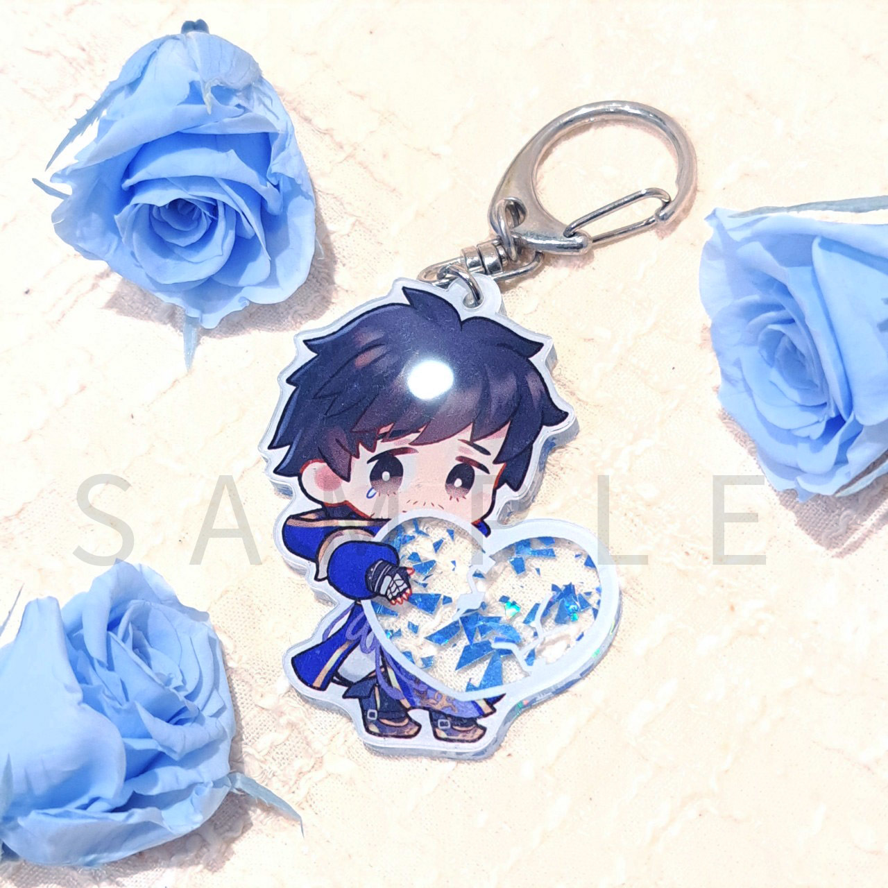 真・三國無双 アクリルキーホルダー】みにきゃら真·三國無双 アクリル