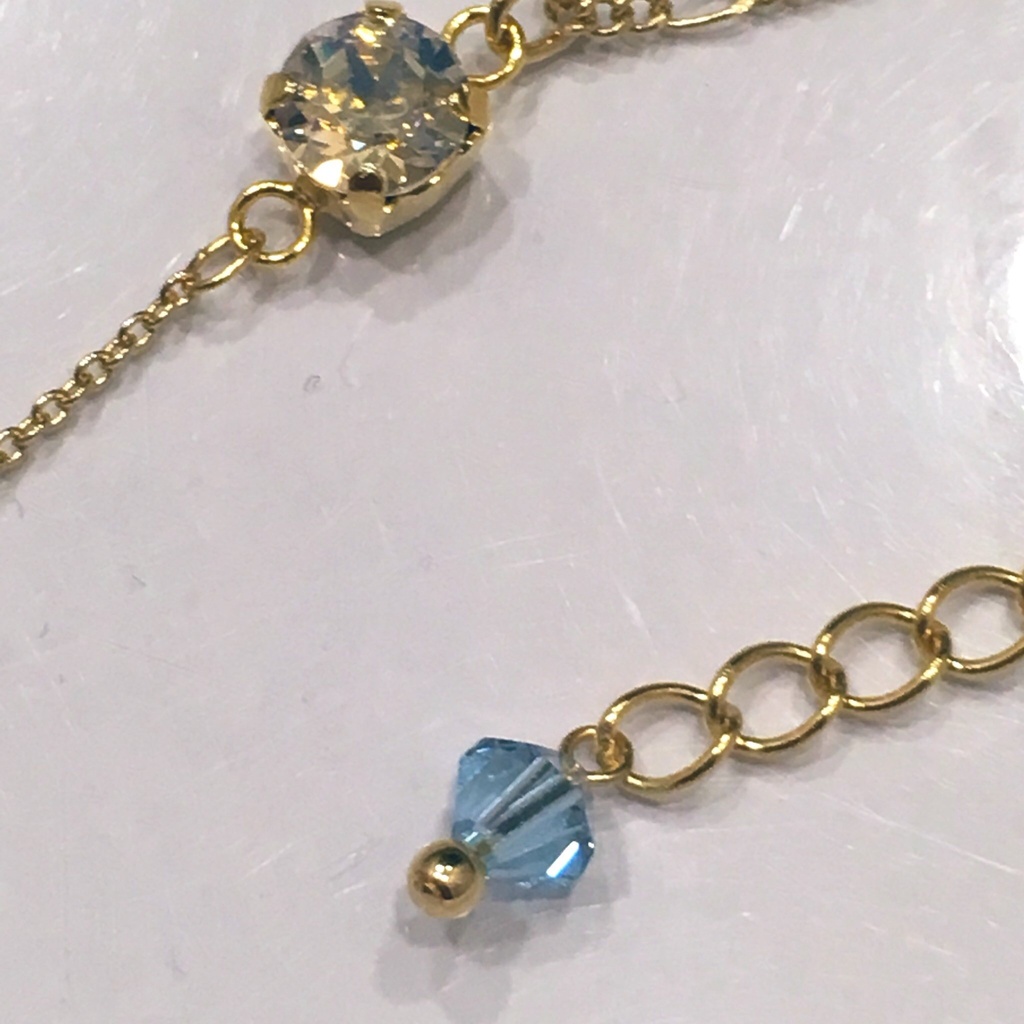 【真・三國無双】内に青を秘めたる花ネックレス