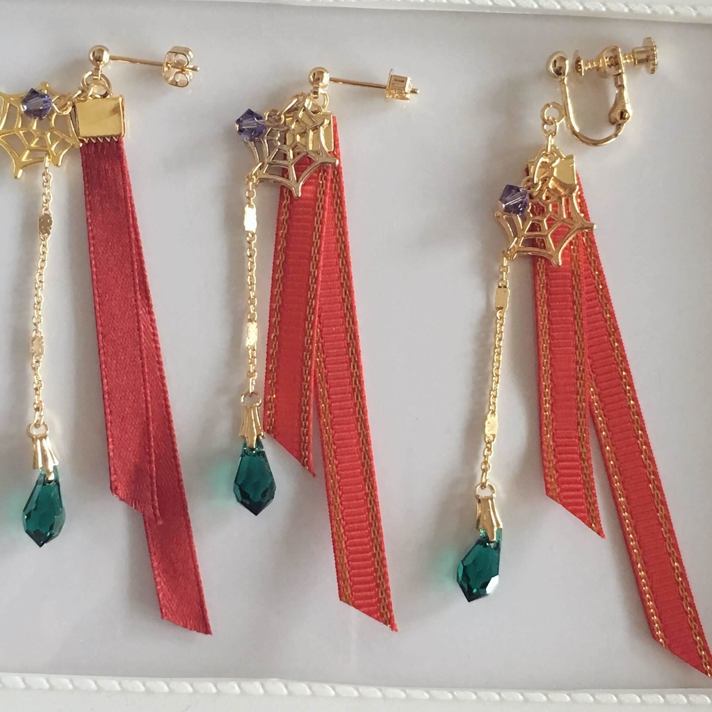 連結布イヤアクセ(片耳)