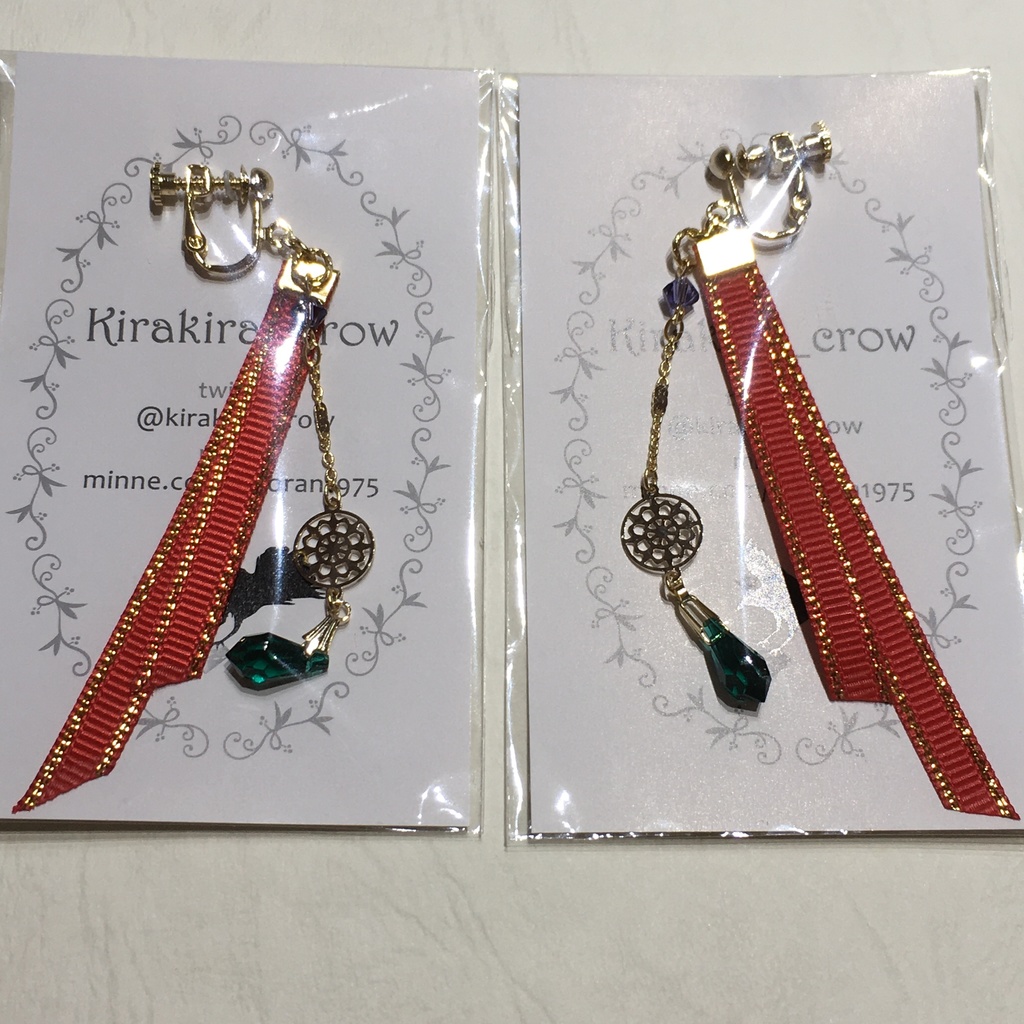 連結布イヤアクセ(片耳)