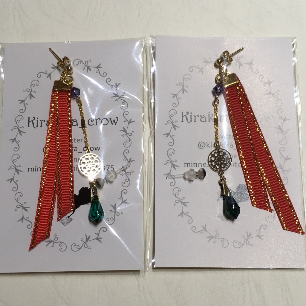 連結布イヤアクセ(片耳)