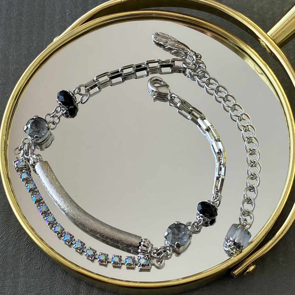 紫鸞イメージブレスレット(ニッケル)