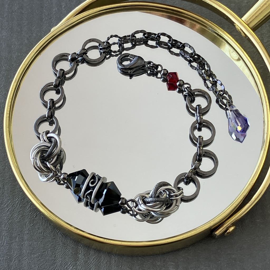 紫鸞イメージブレスレット(ブラック)